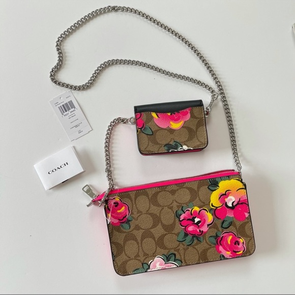 COACH POPPY CROSSBODY IN SIGNATURE CANVAS - Picture 4 of 7